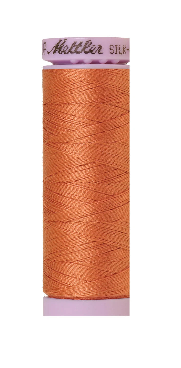 Mettler 1073 Silk-Finish 50wt Solid Cotton Thread 164yd/150M Melon