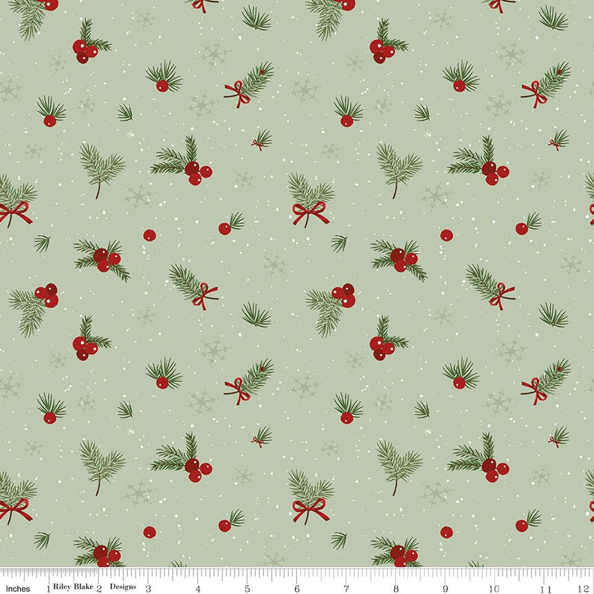 Peace on Earth Berry Clusters Light Green