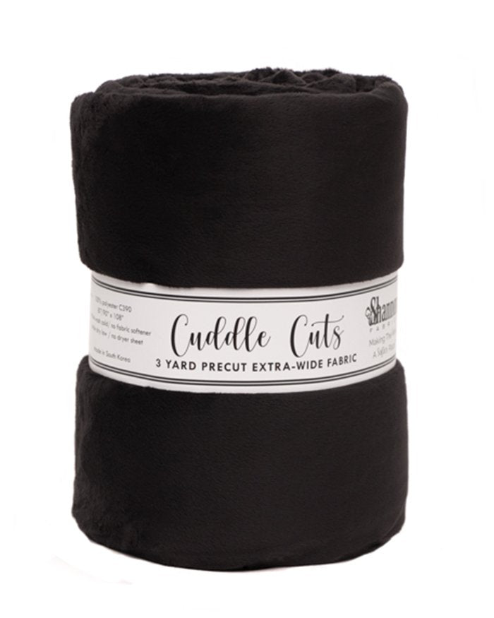 Cuddle Cuts Black 3 Yard Wide