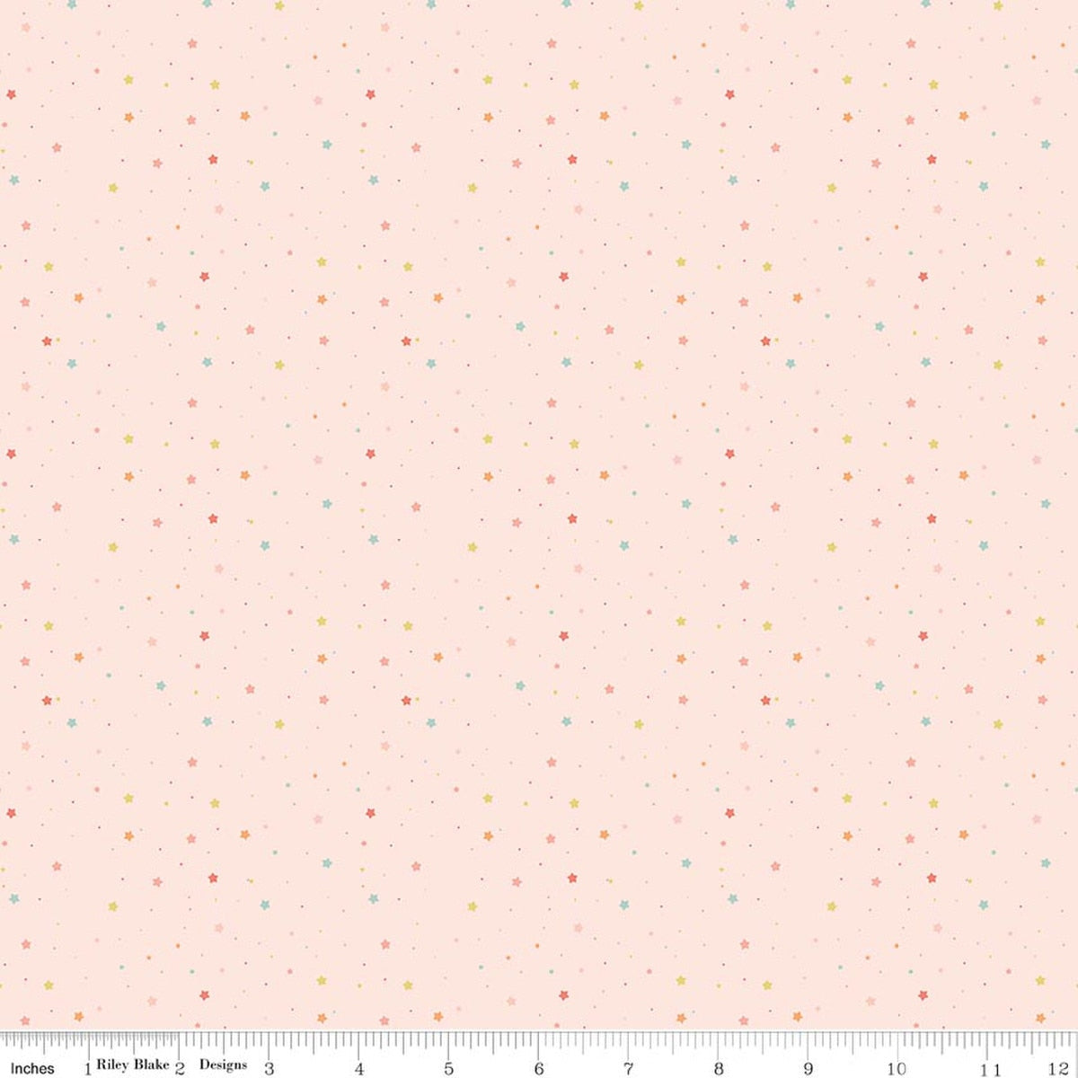 Love You to the Moon Flannel Stars Blush