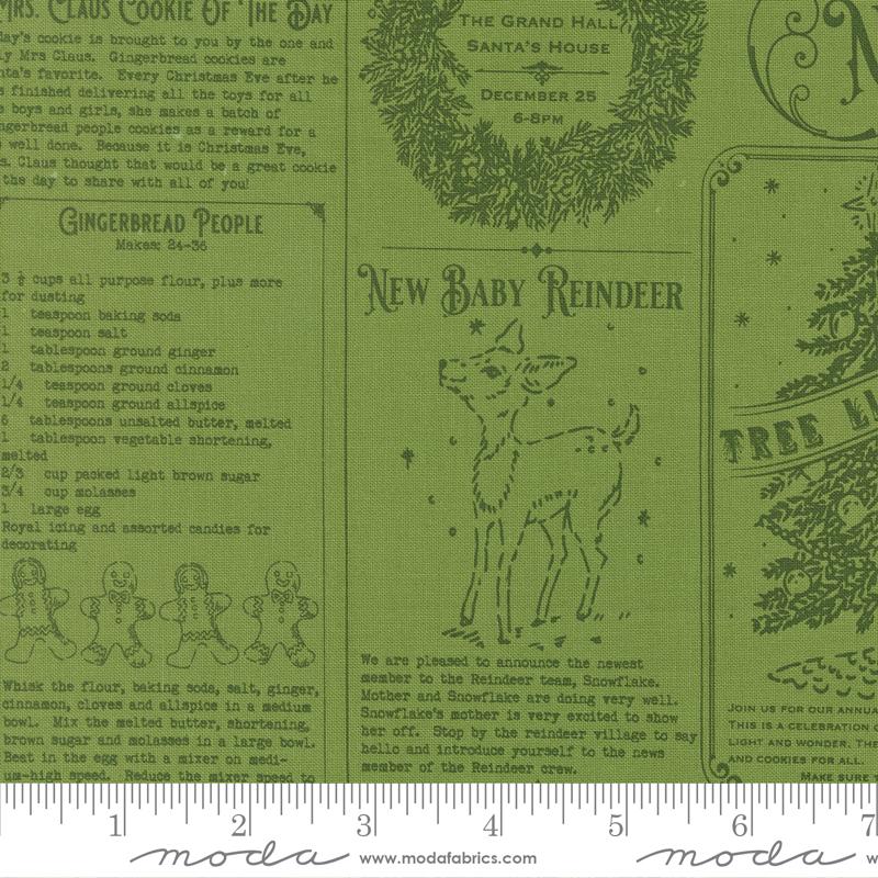 Holiday Cheer fabric - Mistletoe print