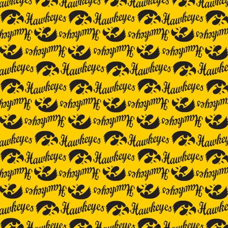 Iowa Mini Packed Logo Fabric IA1390