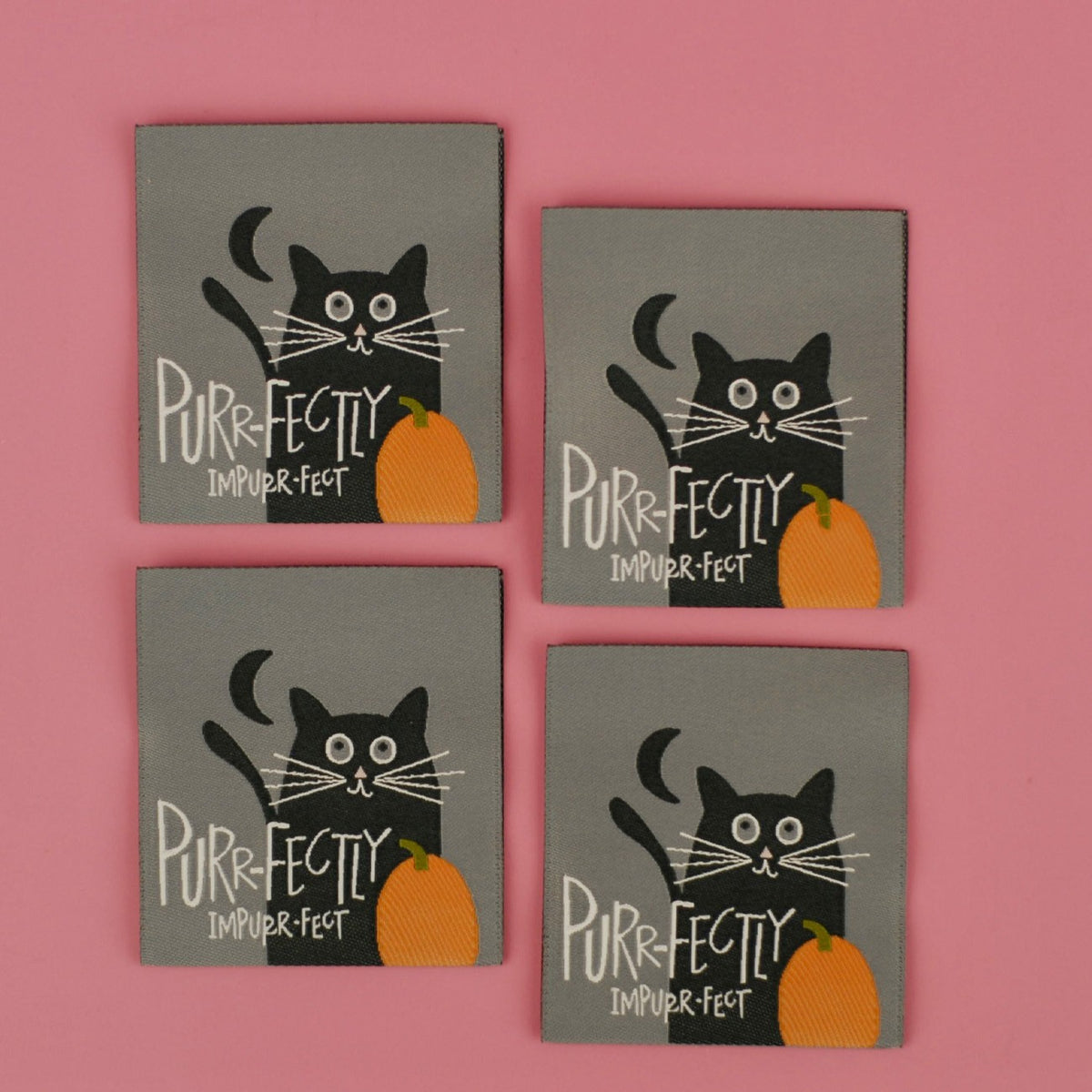 Purrfectly Impurrfect Sew In Labels by Kati Cupcake