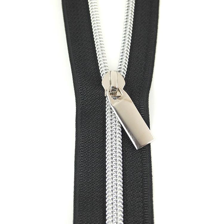 Zipper Blk/Nickel 9 Pulls/3yds ZBY5C11 Sallie Tomato#1
