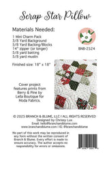 Scrap Star Pillow Pattern by Branch & Blume