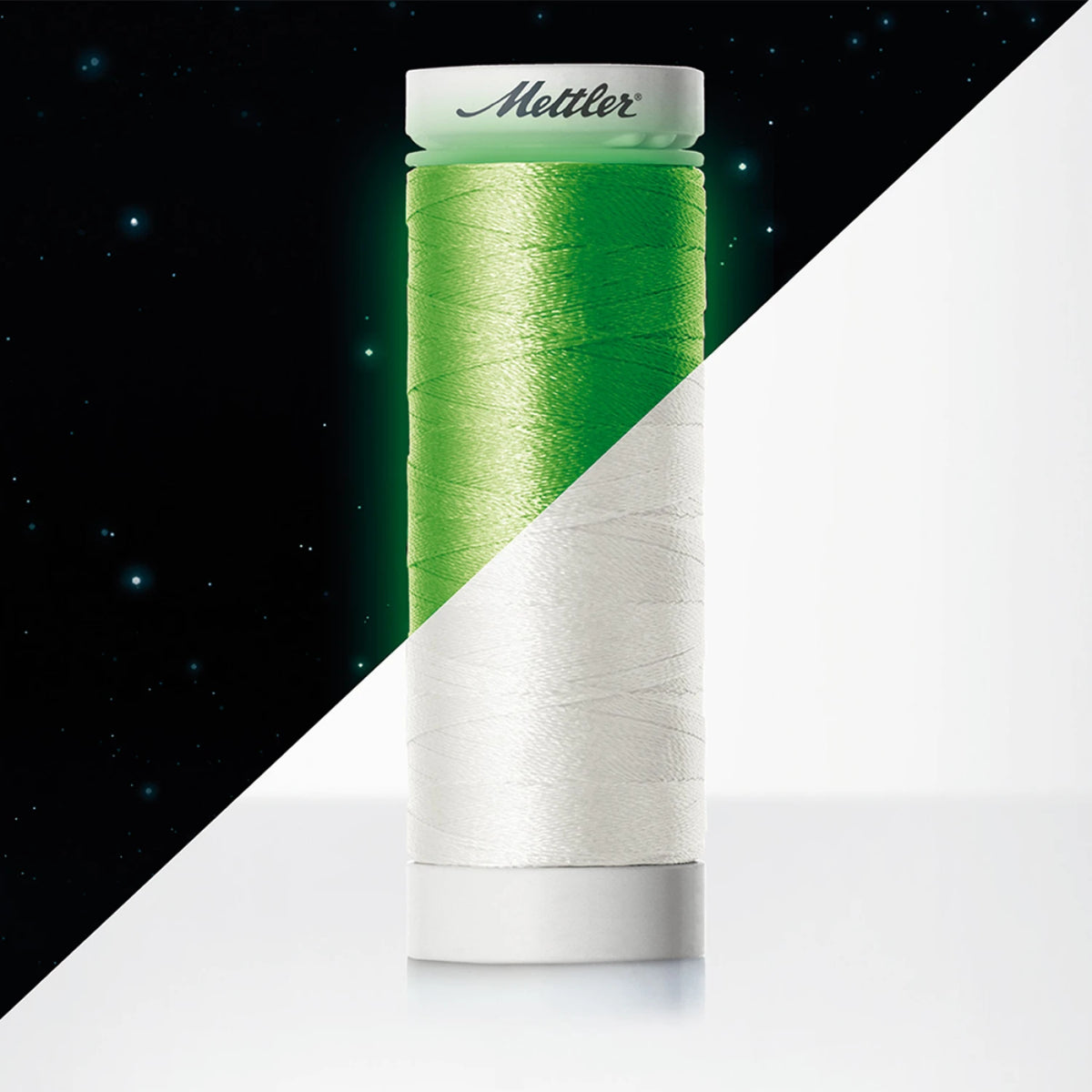 Mettler 1260 Poly Glow Phosphorescent 40wt Embroidery Thread 109 Yards