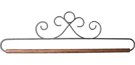 12in Fabric Hanger - French Curl Gray