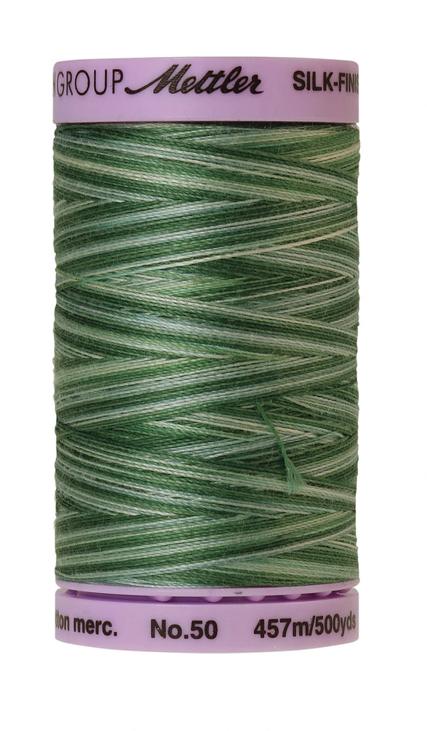 Mettler 9819 Silk-Finish 50wt Variegated Cotton Thread 500yd/457M Spruce Pines