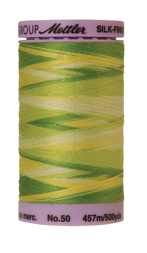 Mettler 9830 Silk-Finish 50wt Variegated Cotton Thread 500yd/457M Citrus Twist