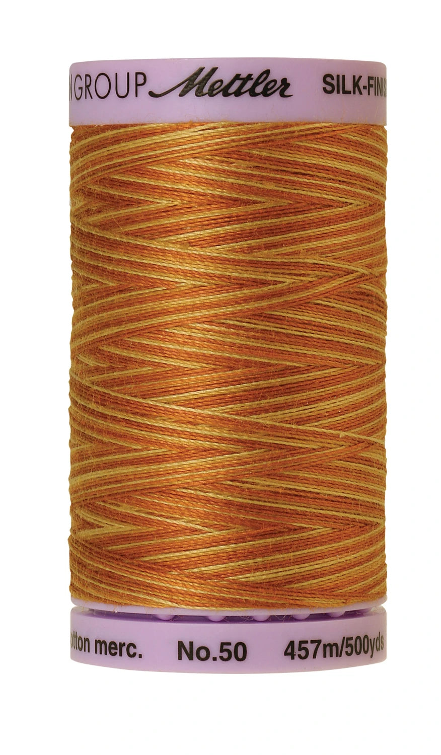 Mettler 9856 Silk-Finish 50wt Variegated Cotton Thread 500yd/457M Lions Mane