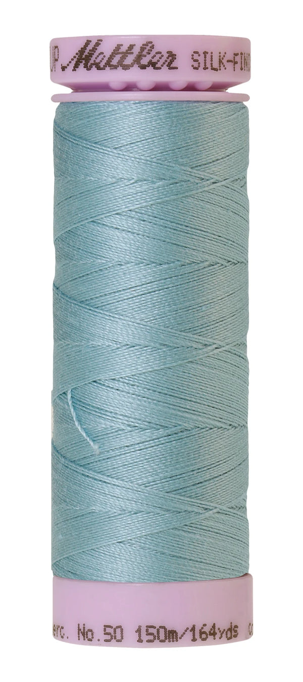 Mettler 0020 Silk-Finish 50wt Solid Cotton Thread 164yd/150M Rough Sea