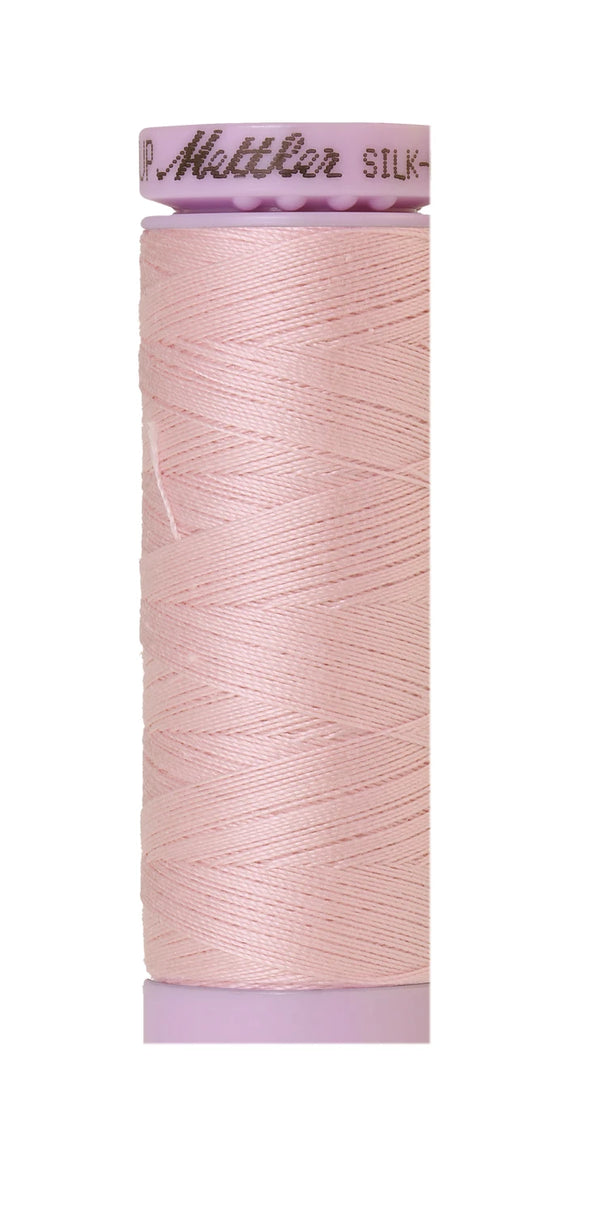 Mettler 0085 Silk-Finish 50wt Solid Cotton Thread 164yd/150M Parfait Pink