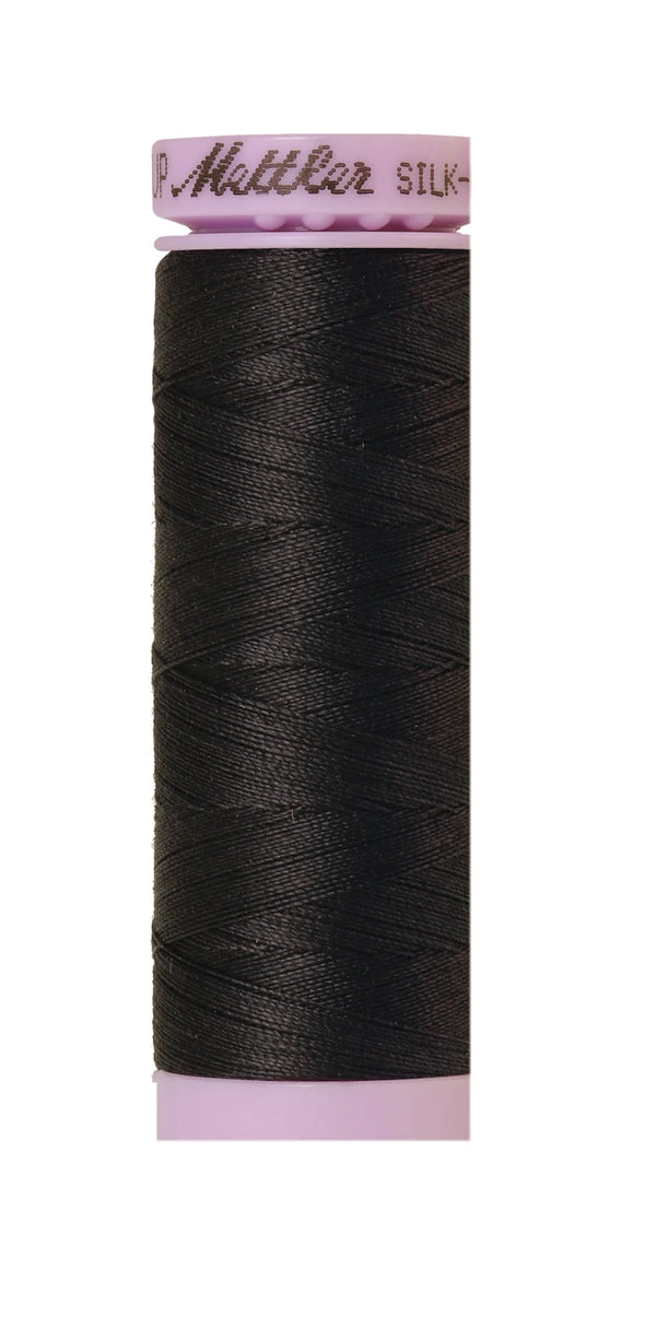 Mettler 0348 Silk-Finish 50wt Solid Cotton Thread 164yd/150M Mole Gray