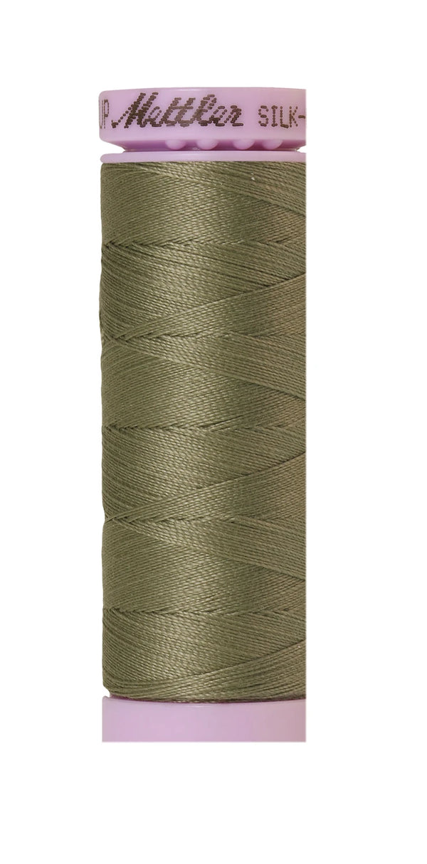 Mettler 0381 Silk-Finish 50wt Solid Cotton Thread 164yd/150M Sage