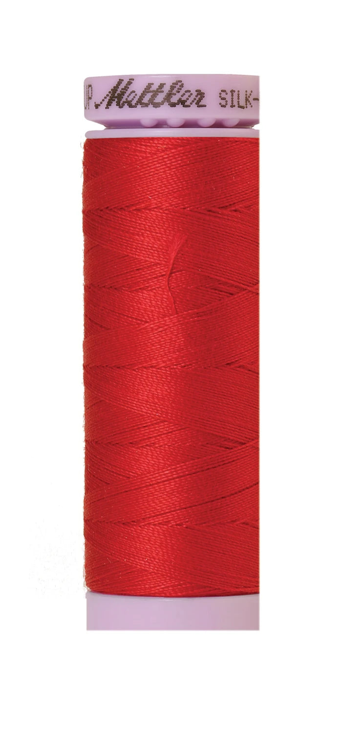 Mettler 0501 Silk-Finish 50wt Solid Cotton Thread 164yd/150M Wildfire