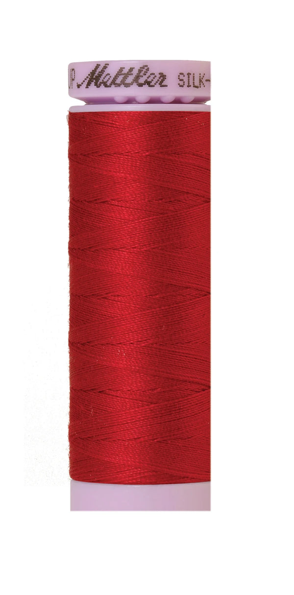 Mettler 0504 Silk-Finish 50wt Solid Cotton Thread 164yd/150M Country Red