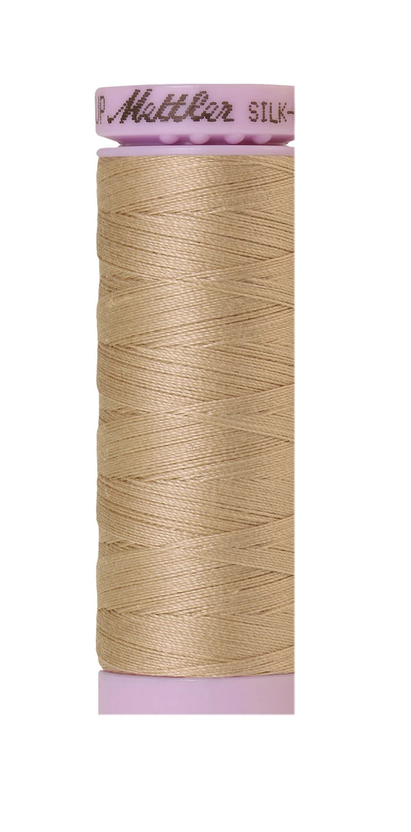 Mettler 0538 Silk-Finish 50wt Solid Cotton Thread 164yd/150M Straw
