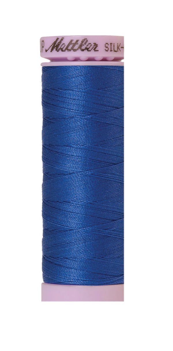 Mettler 0815 Silk-Finish 50wt Solid Cotton Thread 164yd/150M Cobalt Blue