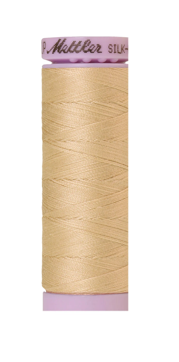 Mettler 1000 Silk-Finish 50wt Solid Cotton Thread 164yd/150M Eggshell