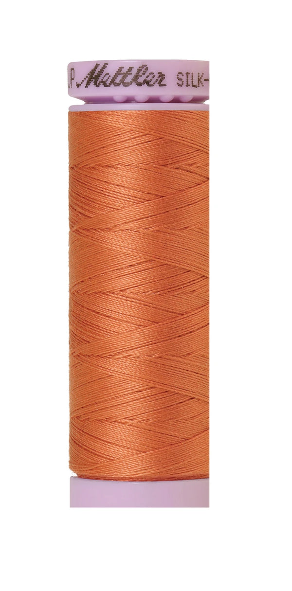 Mettler 1073 Silk-Finish 50wt Solid Cotton Thread 164yd/150M Melon