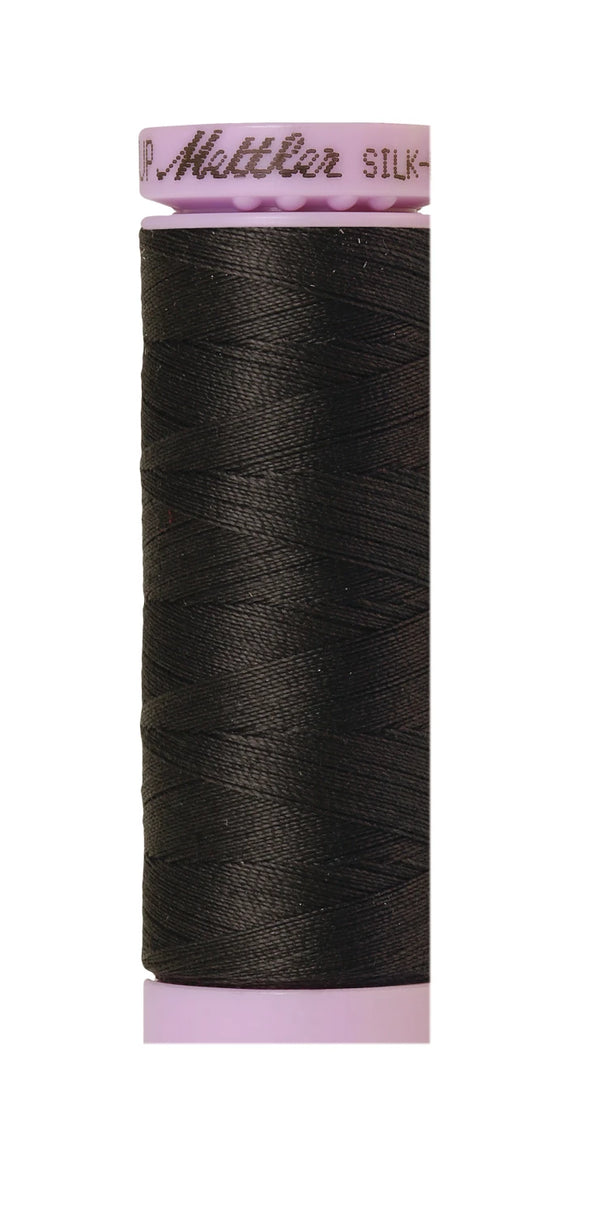 Mettler 1282 Silk-Finish 50wt Solid Cotton Thread 164yd/150M Charcoal