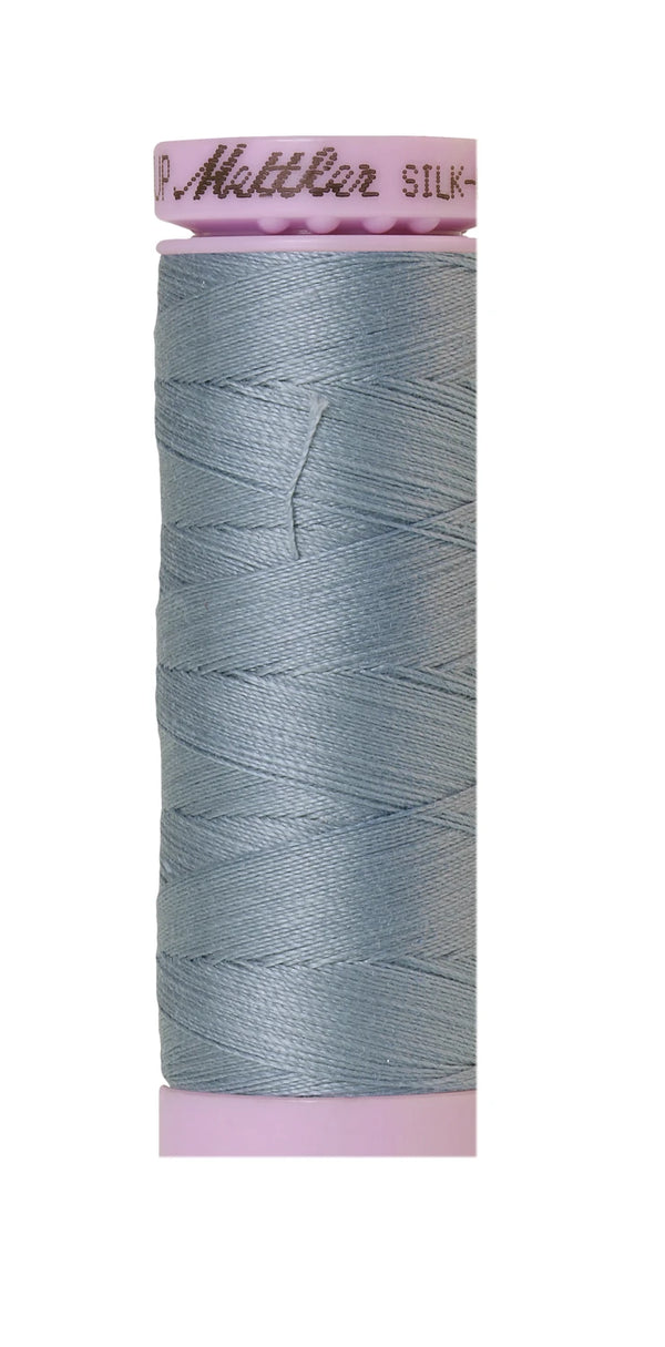 Mettler 1342 Silk-Finish 50wt Solid Cotton Thread 164yd/150M Blue Speedwell
