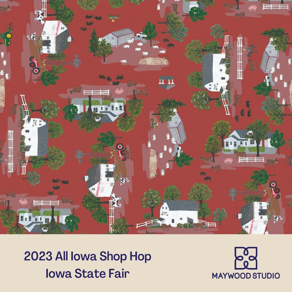 All Iowa Shop Hop 2023 Buildings Red 2894