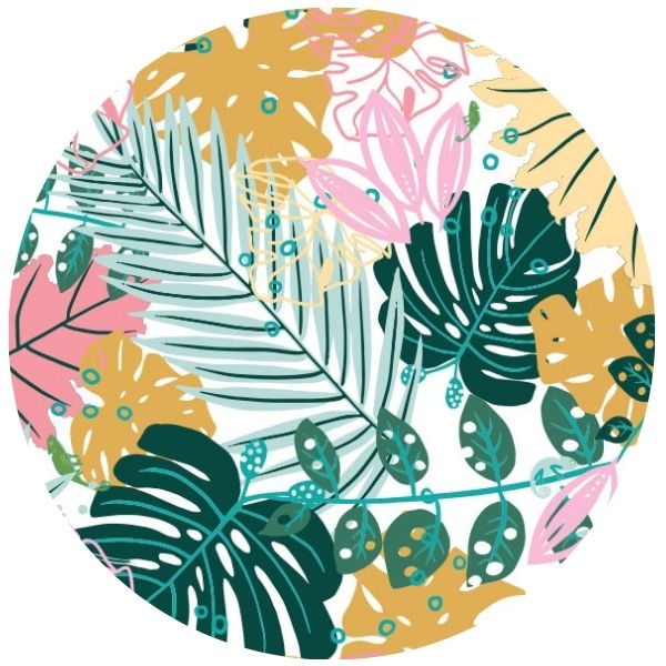 Splash Laminate Cotton Fabric 1 Yard Cut - Aloha