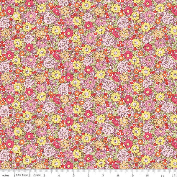 Traditional 30's Floral Pink