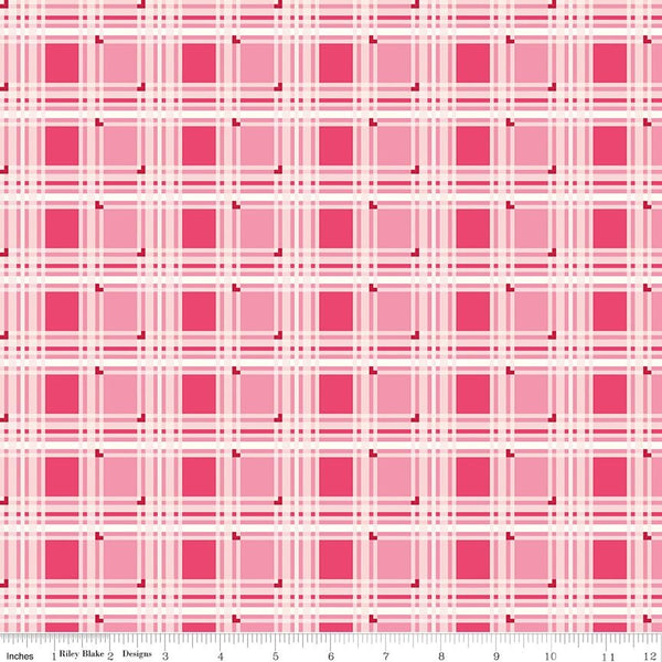 Bloom & Heart Sweet Tartan Raspberry