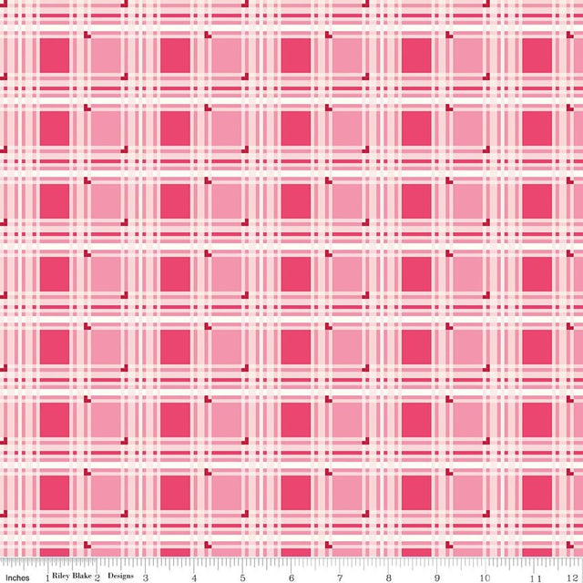Bloom & Heart Sweet Tartan Raspberry