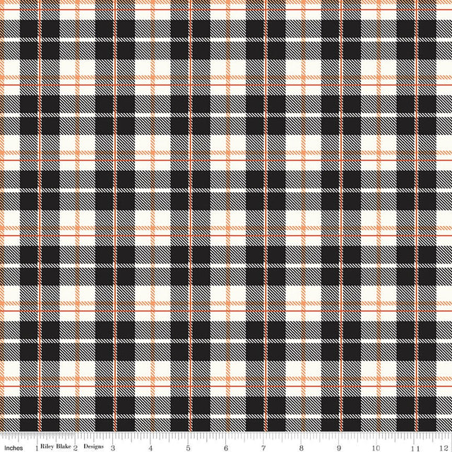 Vintage Boo Plaid Black
