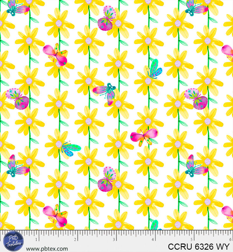 Color Crush Dancing Daisies White/Yellow