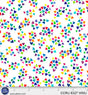 Color Crush Scattered Hearts White/Multi