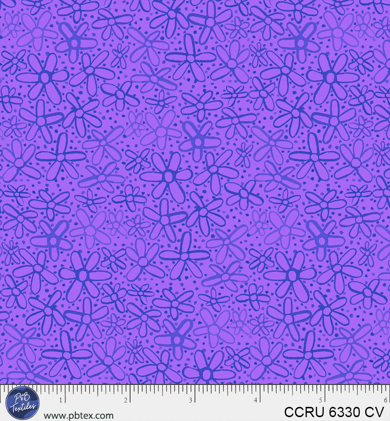 Color Crush Doodle Flower Allover CV