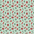 Evergreen Wishes Stockings & Gifts Mint 806195