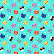 Fe-Line Frisky Teal Cat Heads 5470