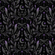 Hauntingly Yours Damask Black/Purple 806211