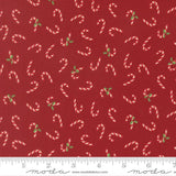 Holiday Cheer fabric - Cardinal print