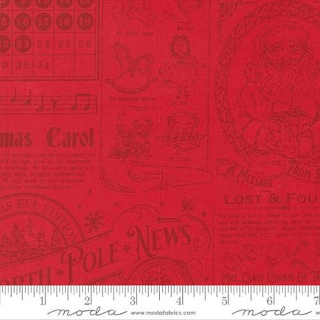 Holiday Cheer fabric - Poinsettia print