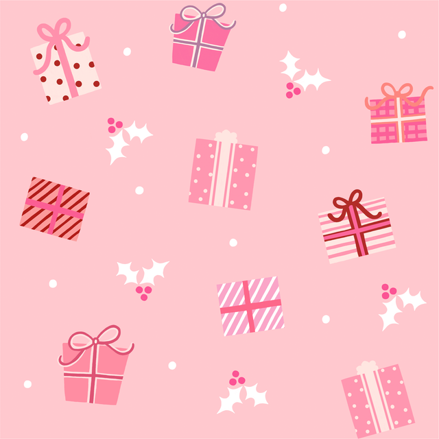 Sugar Plum fabric - Holly Jolly Gifts print