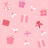 Sugar Plum fabric - Holly Jolly Gifts print
