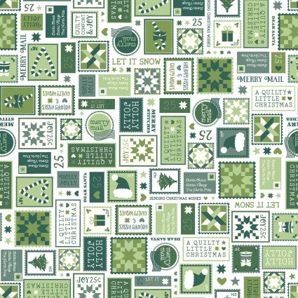 Kimberbell A Quilty Little Christmas Green Letters 804116