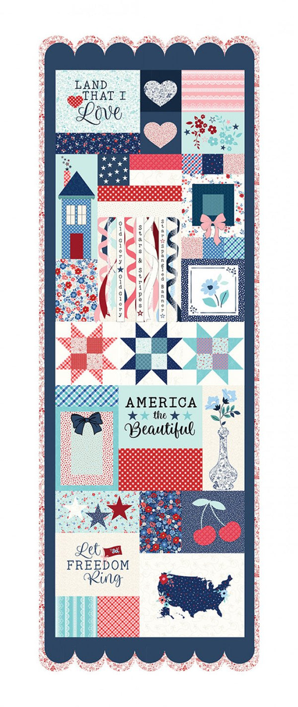 Kimberbell Star Spangled Beauty Ladder Quilt Fabric Kit
