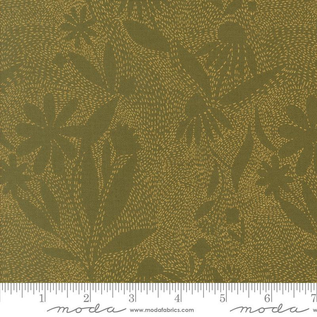 Ladybug Whimsy Metal Grass 48445 17M Moda #1