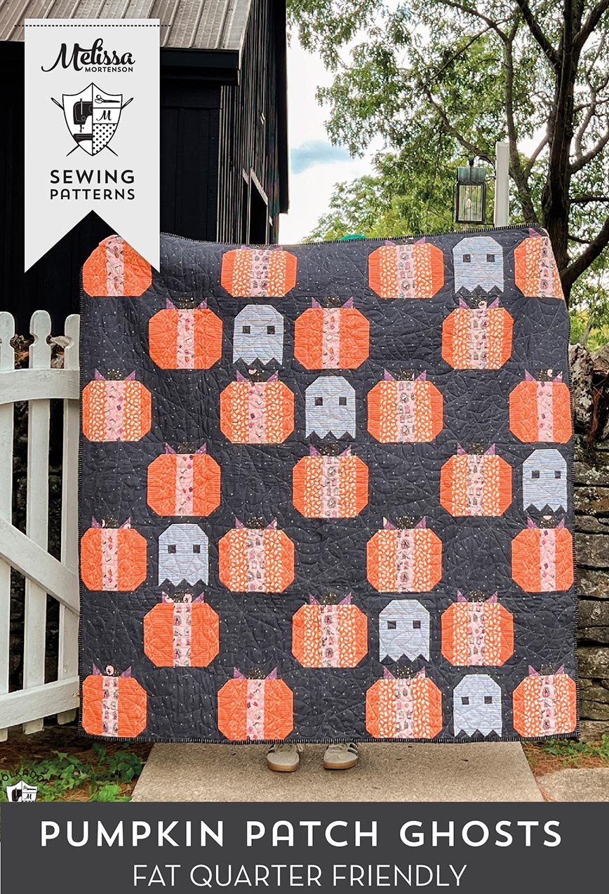 Melissa Mortenson Pumpkin Patch Ghosts Quilt Pattern
