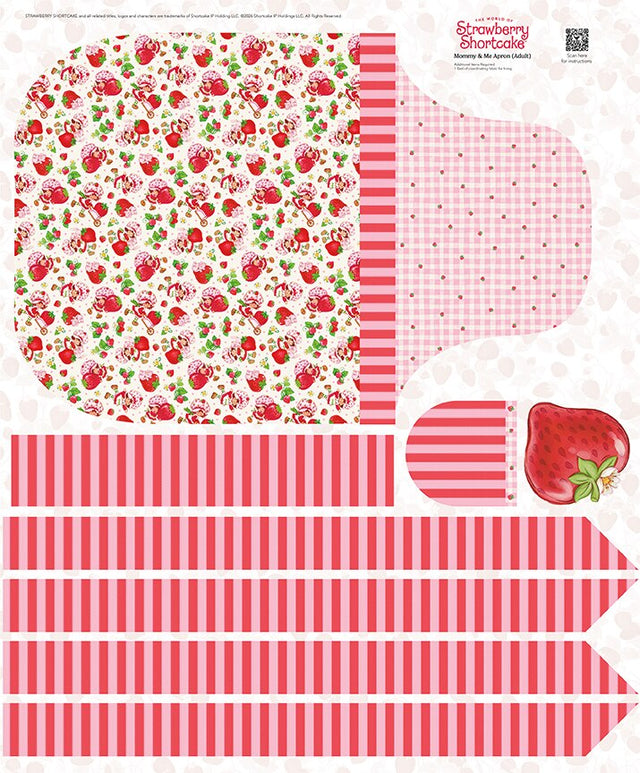 The World of Strawberry Shortcake Adult Apron Panel