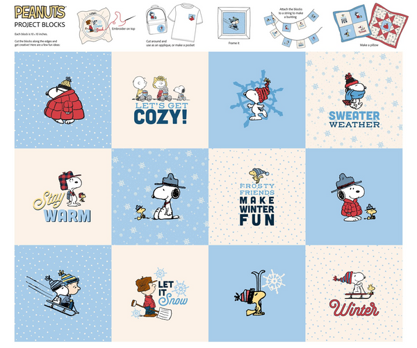 Peanuts Frosty Friends Fabric 806331