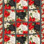 Poinsettia Radiance Diagonal Stripe Red/Black 806235