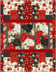 Poinsettia Radiance Diagonal Stripe Red/Black 806235